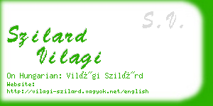 szilard vilagi business card